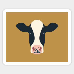 Dairy Cows (Mustard) Sticker